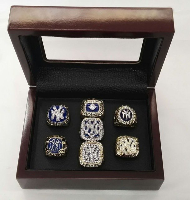 Alloy Rings Sets for MLB 7pcs set 1977 1978 1996 1998 1999 2000 2009