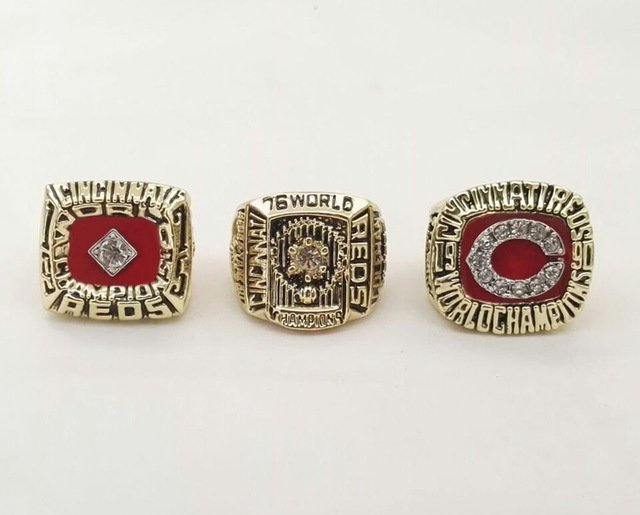 Outlet Drop shipping 3pcs Per Set 1975 1976 1990 Cincinnati Reds Champ