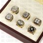 Team Logo wooden case 6pcs Set 1974 1975 1978 1979 2005 2008 Pittsburg