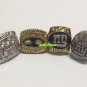 4pcs per set 1990 2000 2007 2011 York Giants championship rings repli