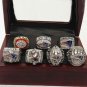 Alloy Rings Sets for NFL7pcs Replica Super Bowl  England Patriots Fans