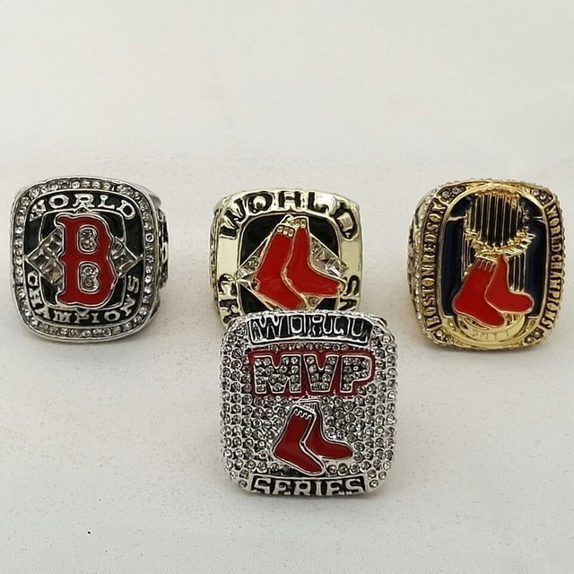 Factory direct sale One Set 4 PCS 2004 2007 2013 Boston Red sox MLB wo