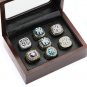 WITH WOOD BOX 7PCS A SET M.L.B New York Yankee 77 78 96 98 99 2000 09