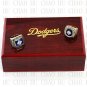 Team Logo wooden Case 2PCS Sets 1981 1988 LOS ANGELES DODGERS world Se