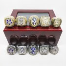 5pcs DALLAS COWBOYS Super Bowl Championship Ring Set Silver 5pcs DALLAS COWBOYS Super Bowl Championship Ring Set Silver