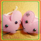 20 Cute Mice Applique w Flower Rhinestone Baby/Embellishment A026