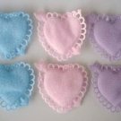30 pcs Big Heart & Arrow Felt Applique