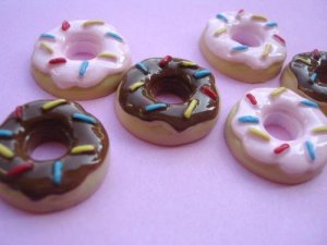 10 pcs Doughnut Sprinkle Resin Flatback