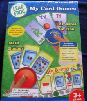 Leap Frog My Card Games Math Rummy & Alphabet Go Fish NIB