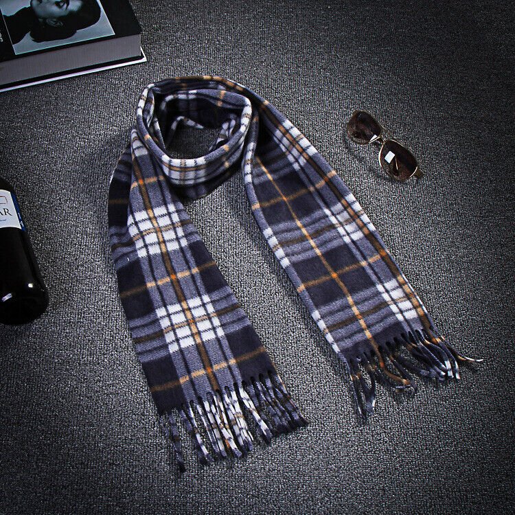 Autumn And Winter Black And White Plaid Plus-sized Thickening Thermal Men's And