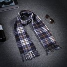 Autumn And Winter Black And White Plaid Plus-sized Thickening Thermal Men's And
