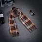 Autumn And Winter Black And White Plaid Plus-sized Thickening Thermal Men's And