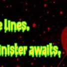 Between the lines something sinister awaits Between the lines something sinister awaits