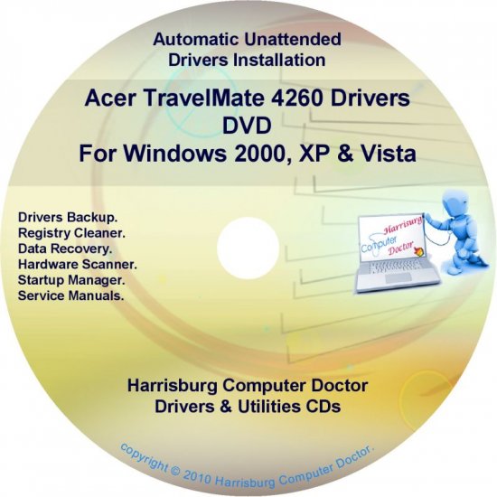 Acer TravelMate 4260 Drivers Restore Recovery CD/DVD