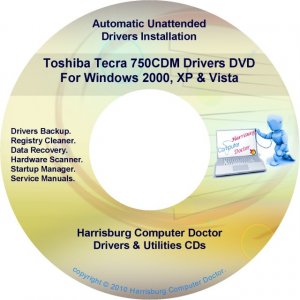 Toshiba Tecra 750CDM Drivers Restore Recovery CD/DVD