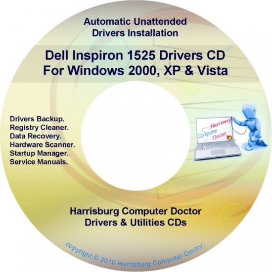 Dell Inspiron 1525 Drivers Restore Recovery Cddvd 8266