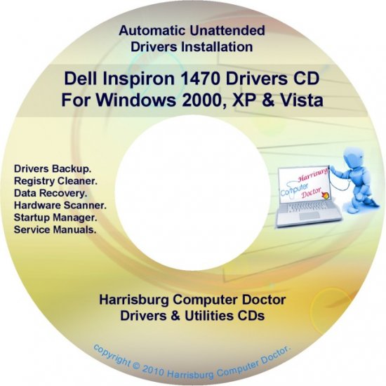 Dell Inspiron 1470 Drivers Restore Recovery CD/DVD