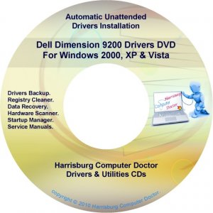 Dell Dimension 9200 Drivers Restore Recovery DVD