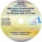 IBM Lenovo ThinkPad W700 Drivers Recovery Disc CD/DVD