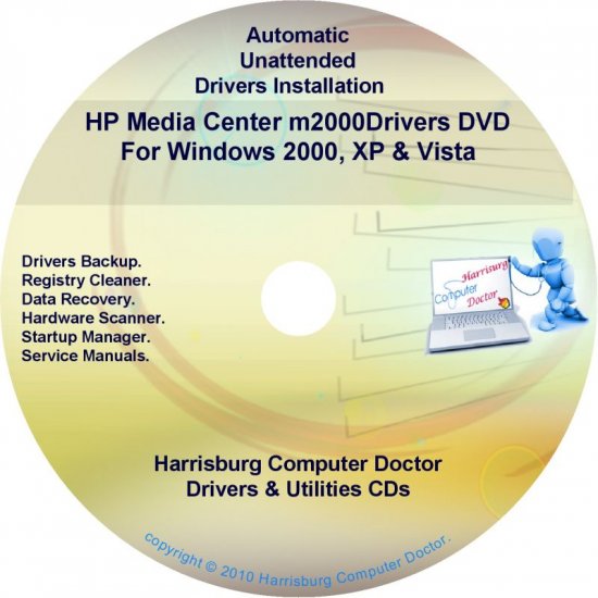 HP Media Center m2000 Driver Recovery Disc CD/DVD