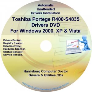 Toshiba Portege R400-S4835 Drivers Recovery CD/DVD