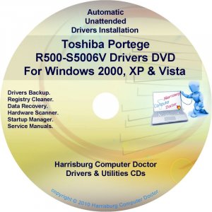 Toshiba Portege R500-S5006V Drivers Recovery CD/DVD