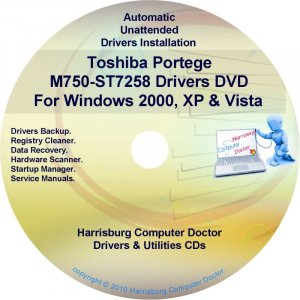 Toshiba Portege M750-ST7258 Drivers Recovery CD/DVD