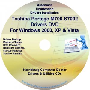 Toshiba Portege M700-S7002 Drivers Recovery CD/DVD