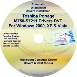 Toshiba Portege M750-S7211 Drivers Recovery CD/DVD
