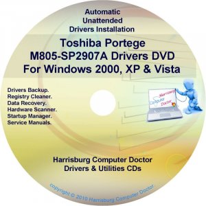 Toshiba Portege M805-SP2907A Drivers Recovery CD/DVD