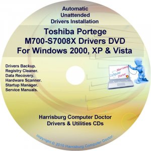 Toshiba Portege M700-S7008X Drivers Recovery CD/DVD