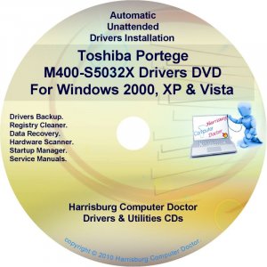 Toshiba Portege M400-S5032X Drivers Recovery CD/DVD