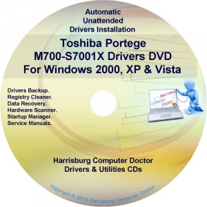 Toshiba Portege M700-S7001X Drivers Recovery CD/DVD