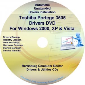Toshiba Portege 3505 Drivers Recovery CD/DVD