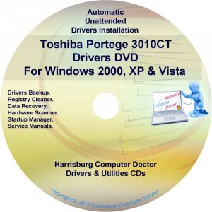 Toshiba Portege 3010CT Drivers Recovery CD/DVD