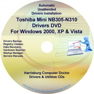 Toshiba Mini NB305-N310 Drivers Recovery CD/DVD