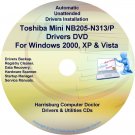 Toshiba Mini NB205-N313/P Drivers Recovery CD/DVD