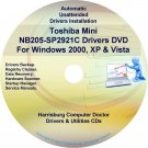 Toshiba Mini NB205-SP2921C Drivers Recovery CD/DVD