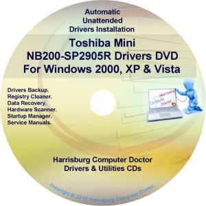 Toshiba Mini NB200-SP2905R Drivers Recovery CD/DVD
