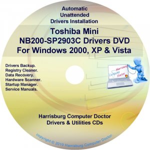 Toshiba Mini NB200-SP2903C Drivers Recovery CD/DVD