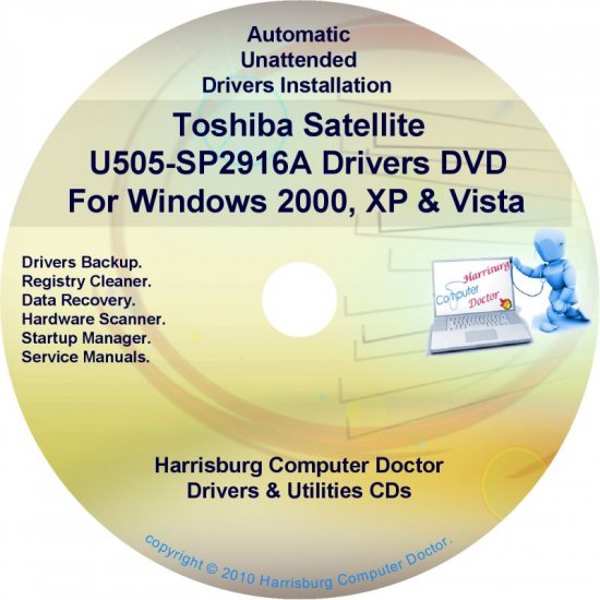 Toshiba Satellite U505-SP2916A Drivers CD/DVD