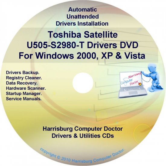Toshiba Satellite U505-S2980-T Drivers CD/DVD