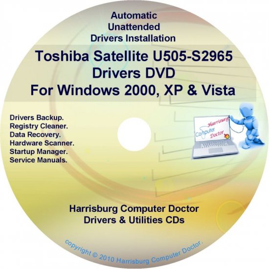 Toshiba Satellite U505-S2965 Drivers Recovery CD/DVD