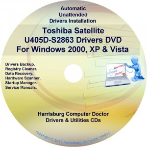 Toshiba Satellite U405D-S2863 Drivers Recovery CD/DVD