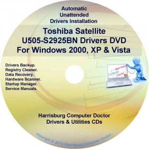 Toshiba Satellite U505-S2925BN Drivers CD/DVD