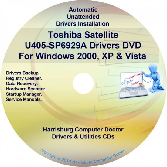Toshiba Satellite U405-SP6929A Drivers CD/DVD