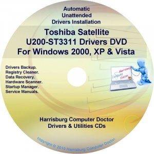 Toshiba Satellite U200-ST3311 Drivers Recovery CD/DVD