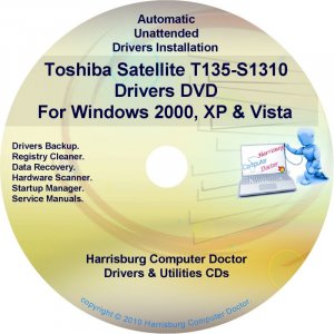 Toshiba Satellite T135-S1310 Drivers Recovery CD/DVD
