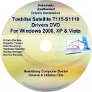 Toshiba Satellite T115-S1110 Drivers Recovery CD/DVD