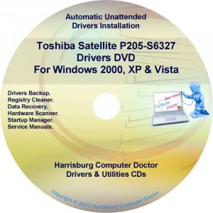 Toshiba Satellite P205-S6327 Drivers Recovery CD/DVD